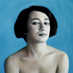 Kamal, mixed media (painting and photo print in one), 50 x 50 cm, 2009
